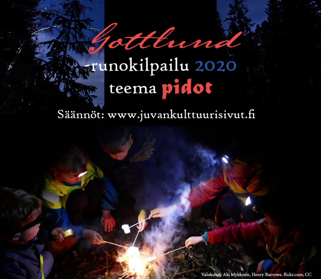 Gottlund-runokilpailun vuoden 2020 teemana Pidot